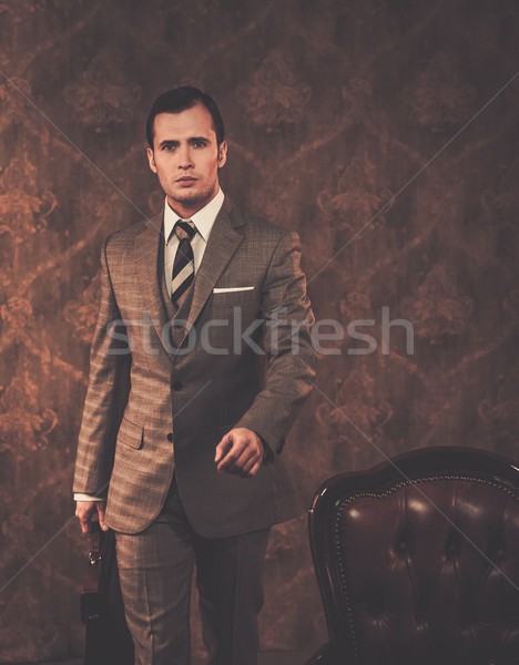 Well-dressed businessman with a briefcase Stock photo © Nejron