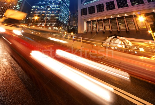 Fast moving cars at night  Stock photo © Nejron