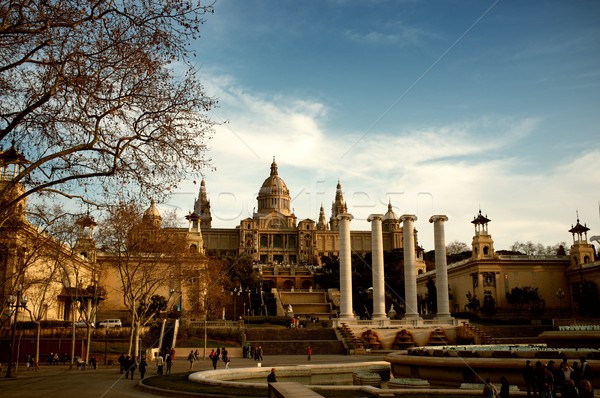 Dart Barcelona Spanje gebouw stad kunst Stockfoto © Nejron