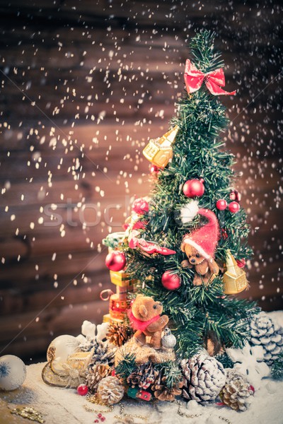 クリスマス 静物 テディベア ツリー 愛 おもちゃ ストックフォト © Nejron