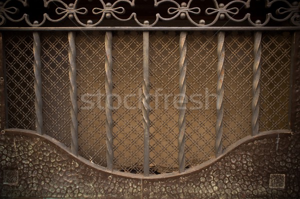 Stock photo: Vintage metal decoration close-up