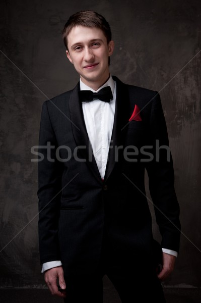 Young man wearing tuxedo. Stock photo © Nejron