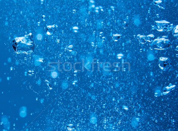 Stock foto: Blau · Wasser · Blasen · abstrakten · Natur · Meer