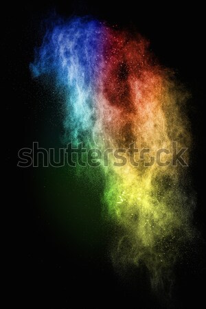 Imagine de stoc: Praf · izolat · negru · abstract · explozie