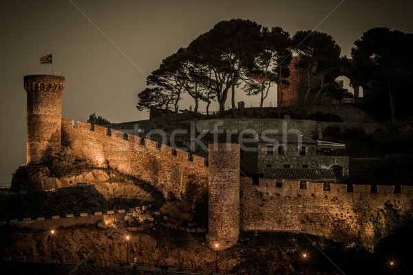 Vila Vella castle at Tossa de Mar, Spain

 Stock photo © Nejron