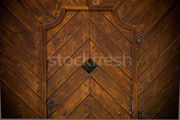 Vieux bois porte bois mur design [[stock_photo]] © Nejron