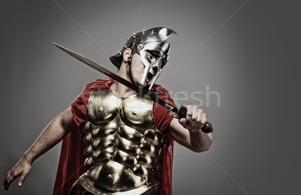 Legionary soldier ready for a fight Stock photo © Nejron