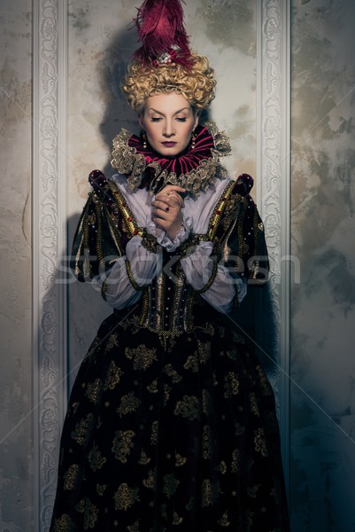 Haughty queen in royal dress  Stock photo © Nejron
