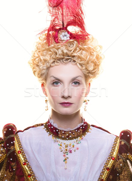 Portrait of beautiful haughty queen Stock photo © Nejron