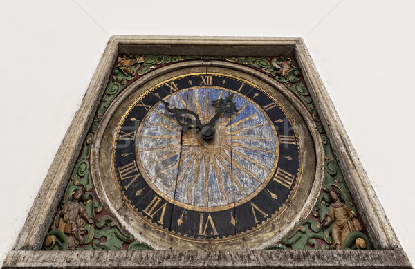 Ancient clock isolated on white background Stock photo © Nejron
