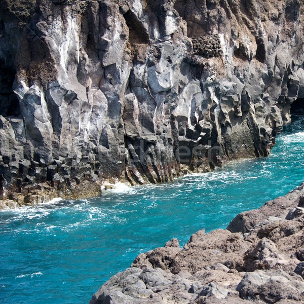 Water between two rocks. Stock photo © Nejron
