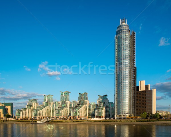 Modern buildings on sunny day in London, England Stock photo © Nejron