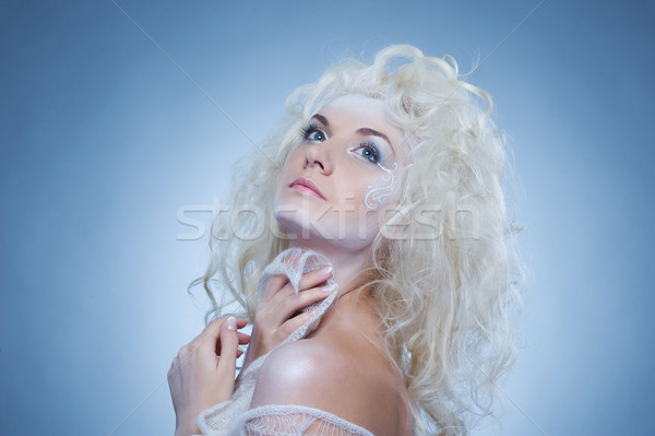 雪 クイーン 女性 少女 美 皮膚 ストックフォト © Nejron