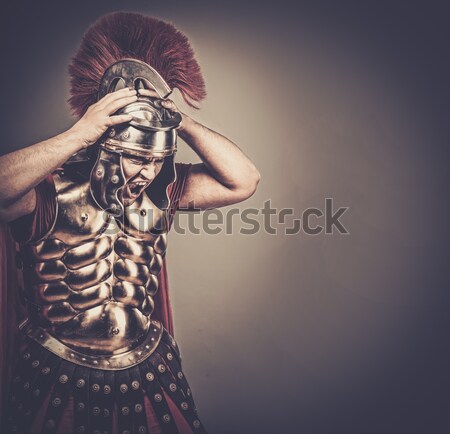 Soldat gata război om persoană militar Imagine de stoc © Nejron