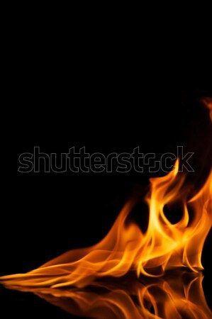 Belle élégant feu flammes eau design [[stock_photo]] © Nejron