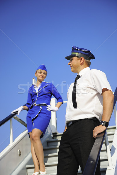Picture of a cabin crew couple Stock photo © Nejron