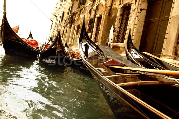 Tradicional Venecia agua viaje negro ladrillo Foto stock © Nejron