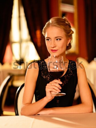 Beautiful woman in luxury interior Stock photo © Nejron