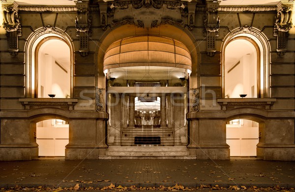 Facade of luxury shop in Barcelona at night Stock photo © Nejron