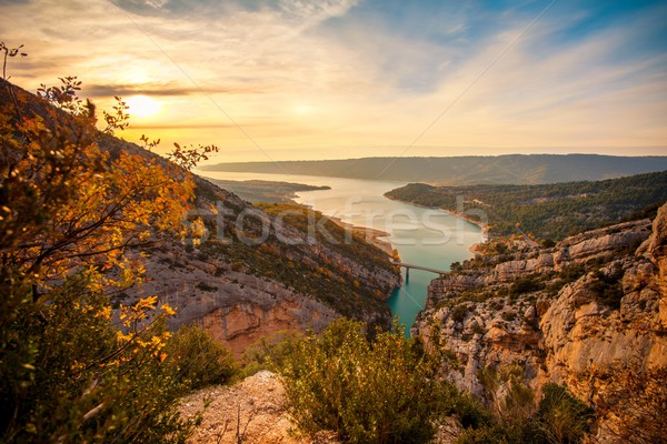 Beautiful view of Gorges du Verdon, France Stock photo © Nejron