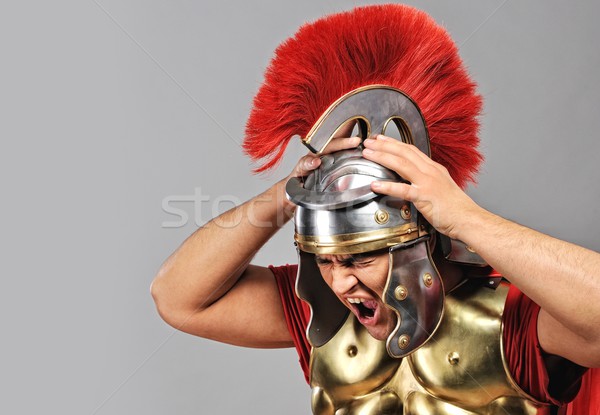 Screaming legionary soldier Stock photo © Nejron