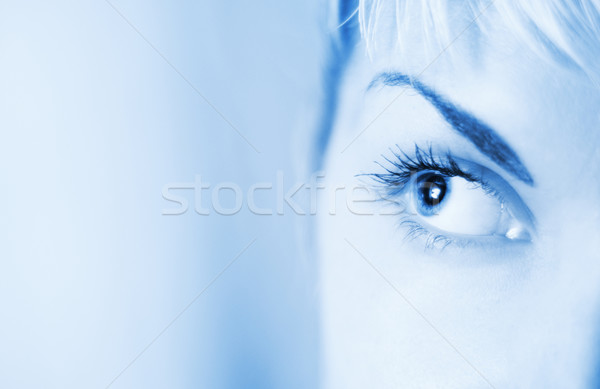 Human eye toned in blue Stock photo © Nejron