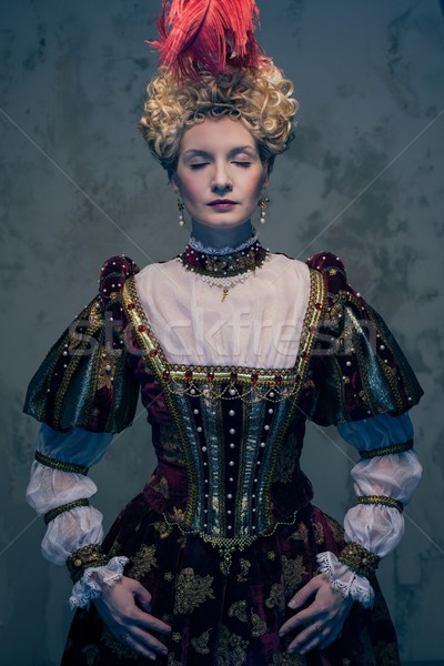 Kraliçe kraliyet elbise güç elbise stil Stok fotoğraf © Nejron