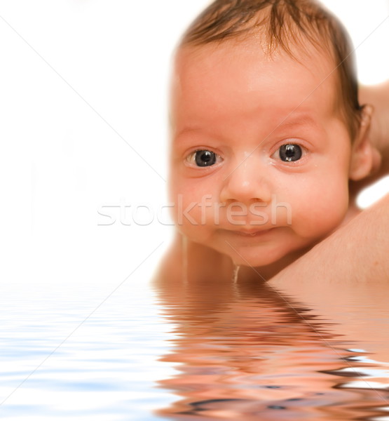 Little child in rendered water Stock photo © Nejron