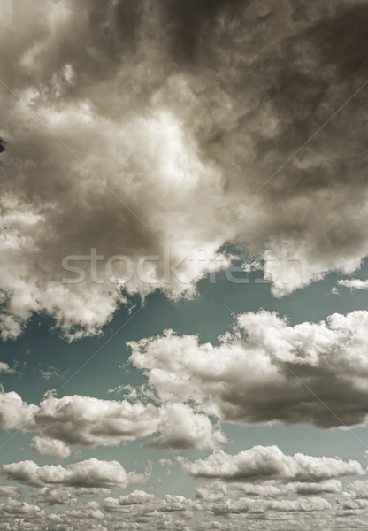 Dunkel stürmisch Wolken abstrakten Raum Sturm Stock foto © Nejron