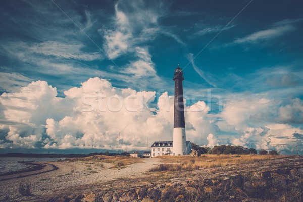Lighthouse and keeper's house near beautiful bay  Stock photo © Nejron