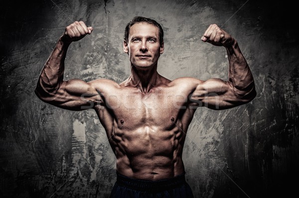 Adam kaslı vücut spor uygunluk egzersiz Stok fotoğraf © Nejron