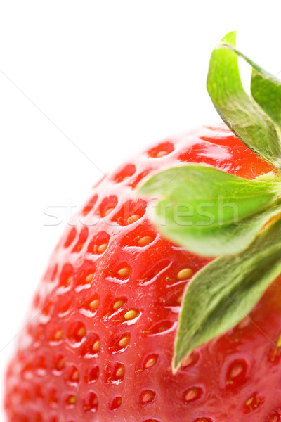 Ripe strawberry isolated on white background Stock photo © Nejron