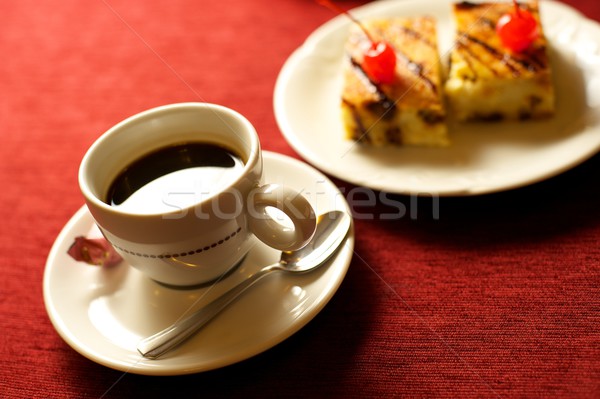coffee cup with cakes Stock photo © Nejron