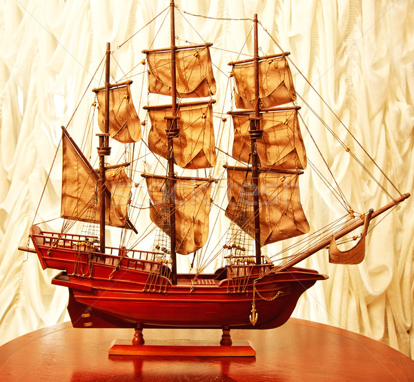 Beautiful vintage ship model Stock photo © Nejron