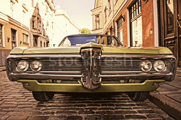 Retro car on the street Stock photo © Nejron