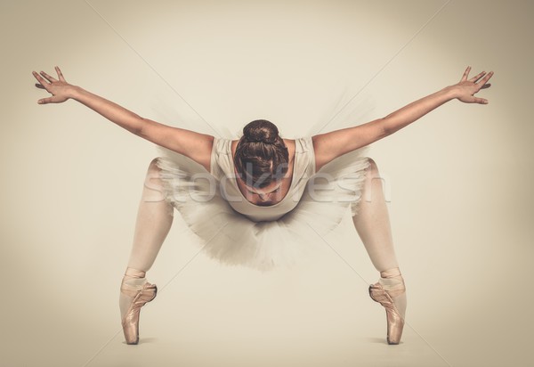 Foto stock: Jovem · bailarina · dançarina · dançar · moda