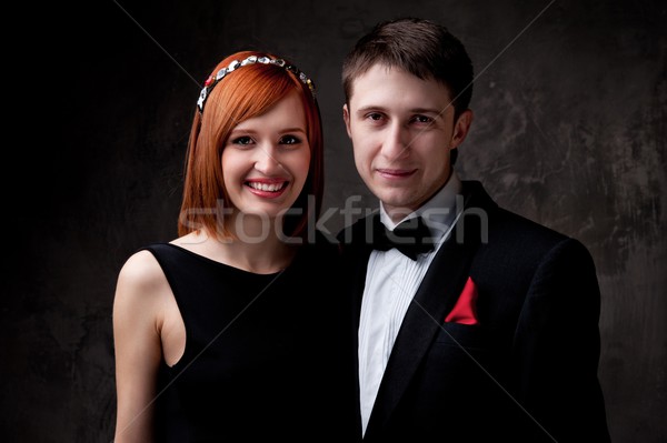 Stock photo: Beautiful young couple.