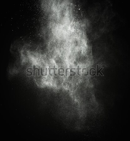Blanche poudre isolé blanc noir noir nuages [[stock_photo]] © Nejron