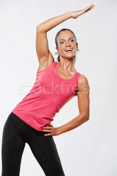 Güzel atlet kadın uygunluk egzersiz spor Stok fotoğraf © Nejron
