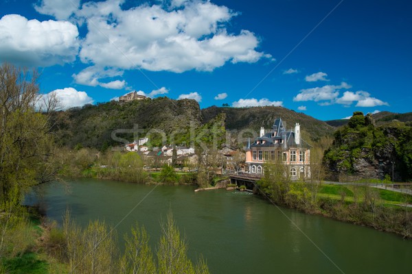 Old Ambialet village on Tarn river, France  Stock photo © Nejron