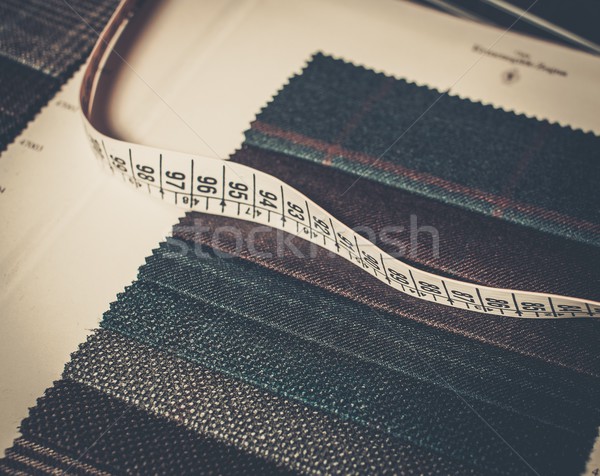 Cloth samples for custom made suits  Stock photo © Nejron