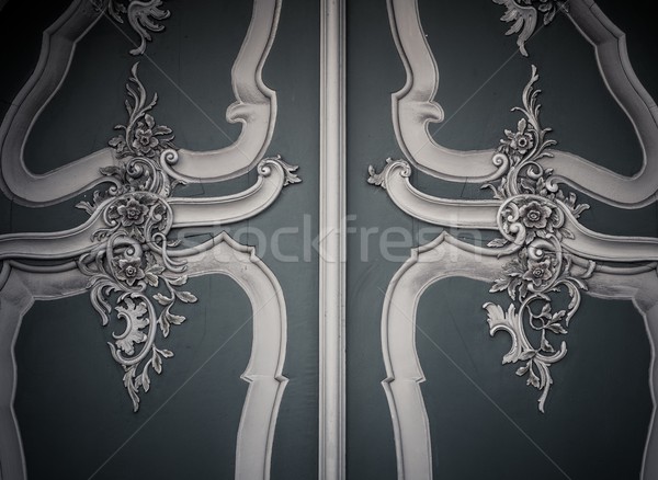 Wooden decoration on a wall Stock photo © Nejron