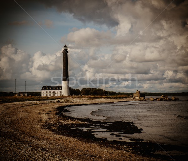 Lighthouse and keeper's house near beautiful bay  Stock photo © Nejron
