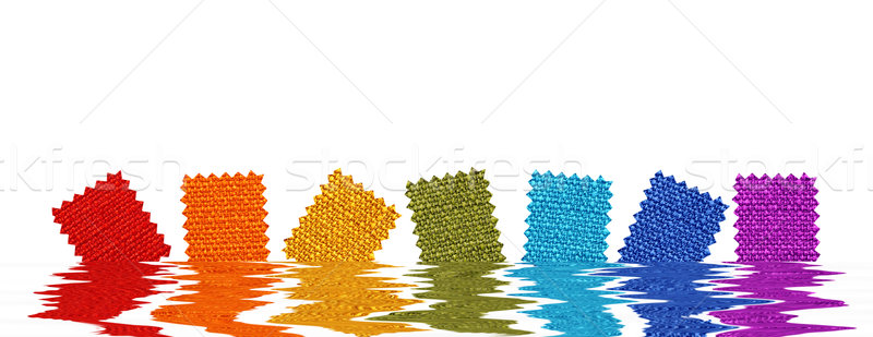 Fabric patterns in rendered water Stock photo © Nejron