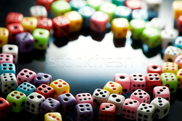 Kleurrijk frame groep leuk casino plastic Stockfoto © Nejron