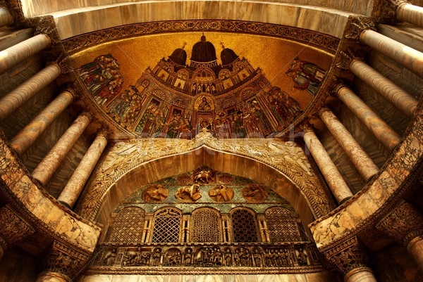 Bazilika Velence Olaszország építészet vallás vallásos Stock fotó © Nejron