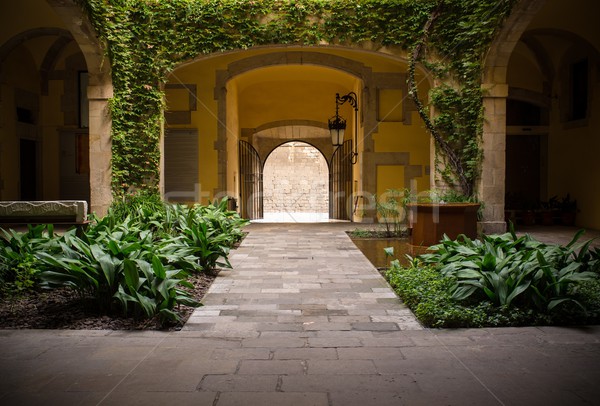 Quiet atrium with green plants Stock photo © Nejron