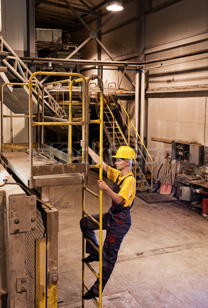 Female factory worker Stock photo © Nejron