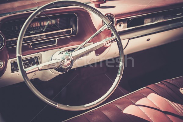 Interior of a classic american car  Stock photo © Nejron