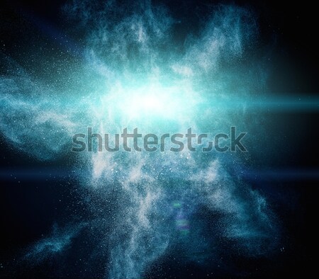 Színes por izolált fekete absztrakt robbanás Stock fotó © Nejron
